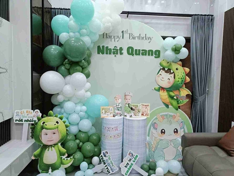 Trang Trí Sinh Nhật Bé Trai Chủ Đề Khủng Long