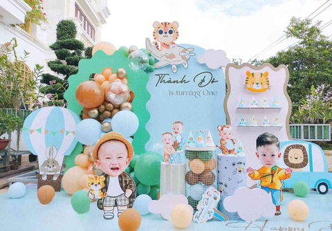 Trang Trí Sinh Nhật Bé Trai Tại Nhà Hàng 1