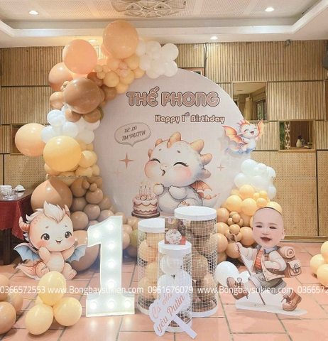 Trang Trí Sinh Nhật Bé Trai Tuổi Thìn 8