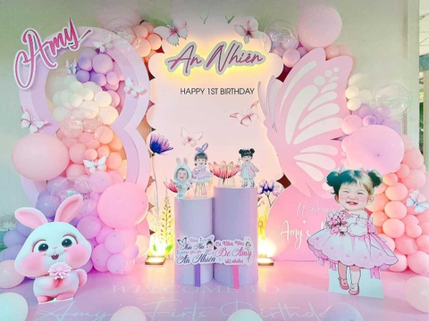 Trang Trí Sinh Nhật Cho Bé Gái 1 Tuổi Đẹp 3