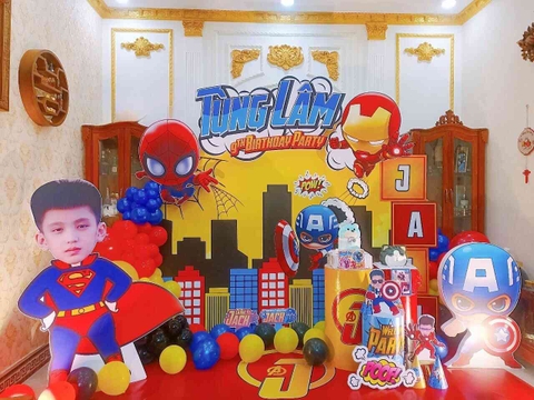 Trang Trí Sinh Nhật Cho Bé Trai Đơn Giản 7