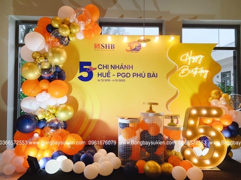 Trang Trí Sinh Nhật Công Ty Kỷ Niệm 5 Năm