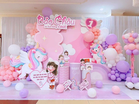 Trang Trí Sinh Nhật Đơn Giản Cho Bé Gái 11