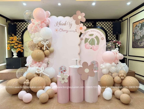 Trang Trí Sinh Nhật Giá Rẻ Cho Bé Gái 1 Tuổi