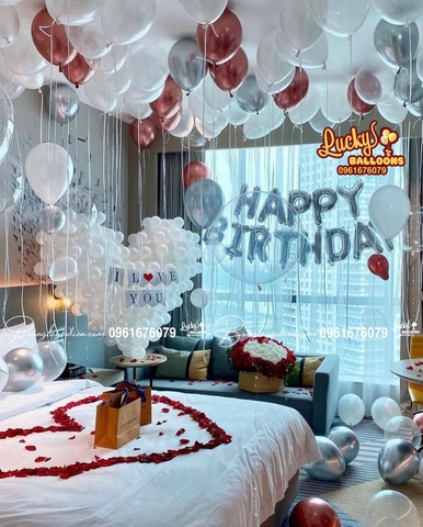 Trang Trí Sinh Nhật Người Yêu Bằng Bóng Bay