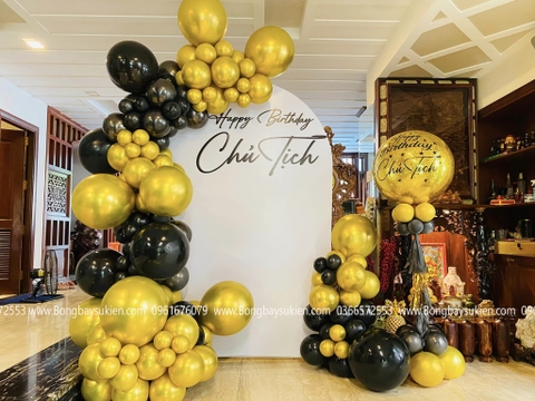 Trang trí sinh nhật sếp với bóng bay