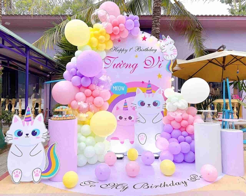 Trang Trí Sinh Nhật Tại Nhà Cho Bé Gái 12