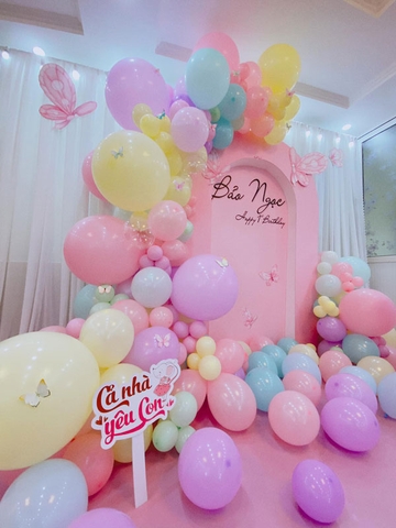 Mẫu trang trí sinh nhật bé gái tại Hà Đông