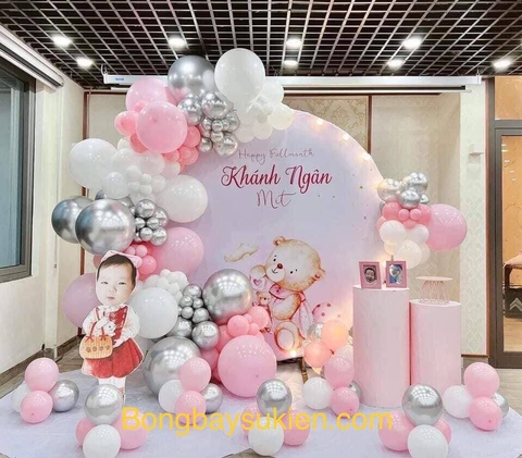 Dịch Vụ Trang Trí Thôi Nôi Bé Gái Tại Nhà 2