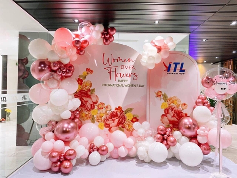 Trang Trí Văn Phòng Ngày Phụ Nữ Việt Nam 02