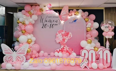 Trang trí văn phòng ngày Phụ nữ Việt Nam 04