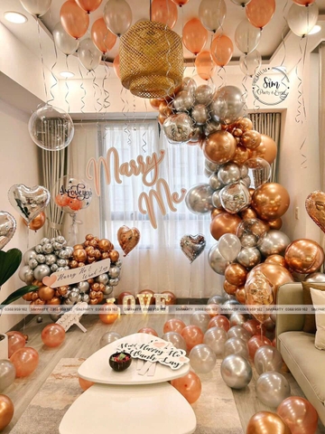 Ý Tưởng Trang Trí Cầu Hôn Bằng Bóng Bay Đẹp