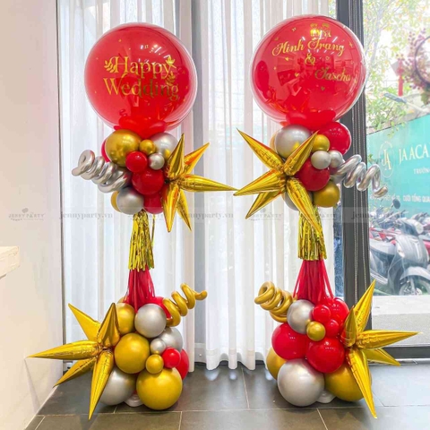 Ý tưởng trang trí đám cưới bằng bóng bay