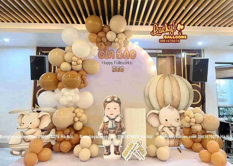 Ý tưởng trang trí đầy tháng bé trai