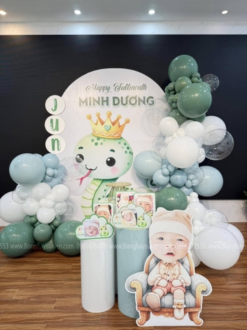 Ý tưởng trang trí đầy tháng bé tuổi con rắn