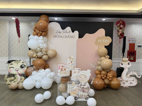 Ý tưởng trang trí đầy tháng bé tuổi tỵ