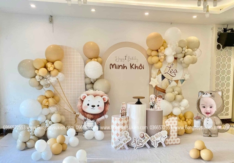 Ý TƯỞNG TRANG TRÍ SINH NHẬT BÉ 1 TUỔI GIÁ RẺ