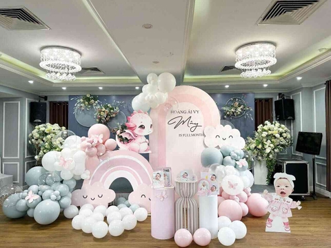 Ý Tưởng Trang Trí Tiệc Đầy Tháng Cho Bé Gái
