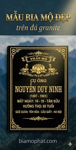 Xưởng Khắc Bia Mộ Đẹp Tại Hà Nội