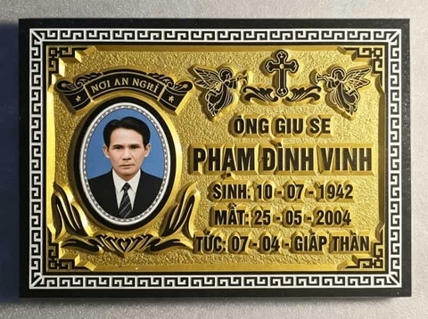 Xưởng Làm Bia Mộ Công Giáo Đẹp, Chuẩn Hoa Văn Thiên Chúa Giáo