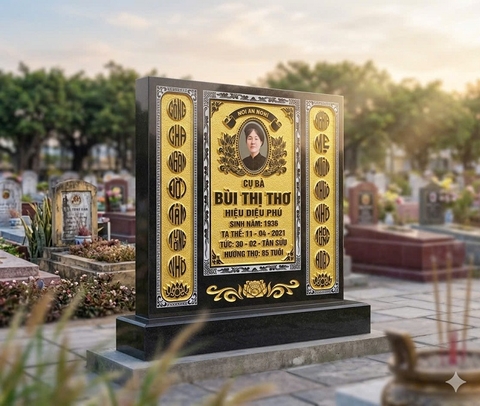 Khắc Bia Mộ Chữ Nổi 3D - 100 Năm Không Phai Màu Chữ