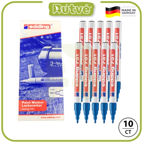 Bút sơn dầu viết thiệp không lem Edding 780 Paint Marker 0.8 mm - Xanh dương (Blue)