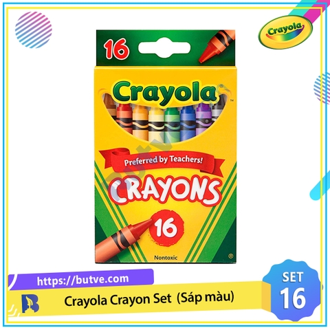 Bộ 16 bút sáp màu an toàn cho trẻ Crayola Crayons