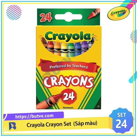 Bộ 24 bút sáp màu an toàn cho trẻ Crayola Crayons