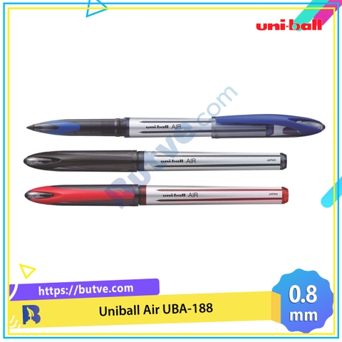 Bút bi ký mực nước Uniball Air UBA-188 chính hãng - Ngòi 0.8mm (Cây lẻ)