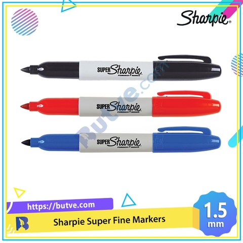 Bút lông dầu vẽ đa chất liệu, ngòi lớn Sharpie Super Fine 1.5mm (Cây lẻ)