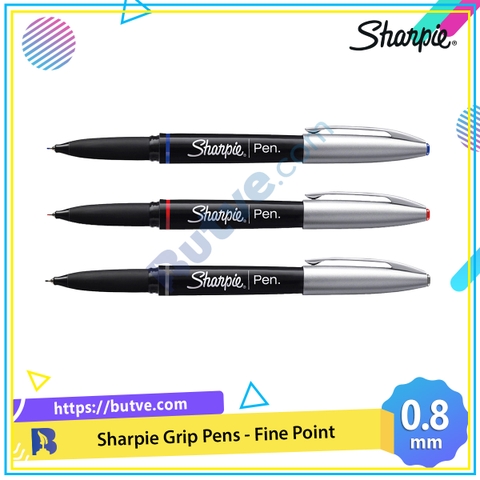 Bút lông kim nắp đậy cao cấp Sharpie Grip Pens Fine 0.8mm (Cây lẻ)