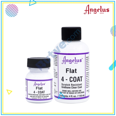 Dung dịch phủ bảo vệ màu cao cấp siêu mờ Angelus 4 Coat Flat