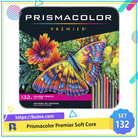 Hộp 132 bút chì màu hạng họa sĩ Prismacolor Premier Soft Core (Hộp thiếc)