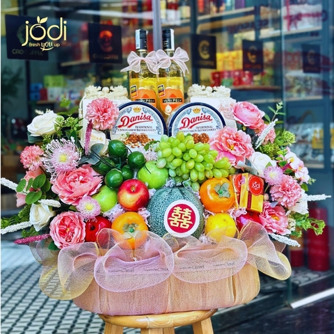 Giỏ trái cây Dạm Ngõ Ăn Hỏi Lễ Rước Dâu Lễ cưới