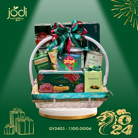 Giỏ quà Tết 2024 sang trọng - độc đáo