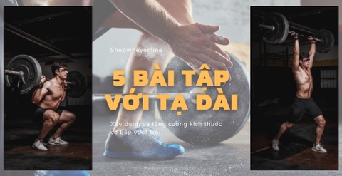 5 bài tập với tạ dài xây dựng sức mạnh cơ bắp vượt trội