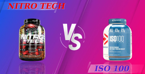 So sánh Nitro Tech và Iso 100, nên chọn loại whey protein nào?