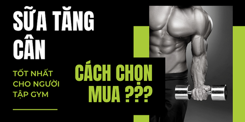 Sữa tăng cân nào tốt cho người tập Gym? Cách chọn sữa tăng cân phù hợp
