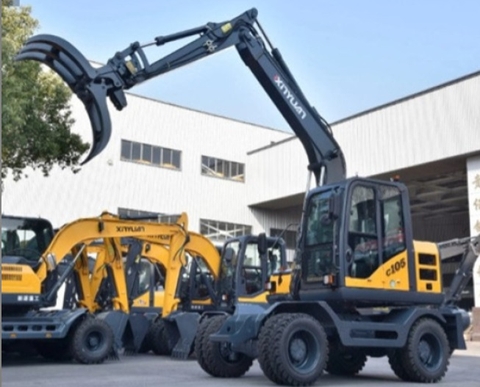 Máy Xúc Bánh Lốp XINYUAN XYC120WTJ