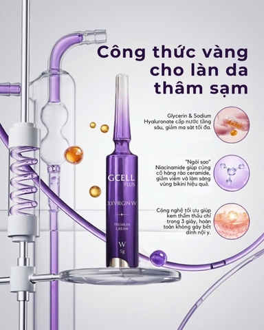 Kem Hồng Vùng Kín Cao Cấp GCELL PLUS XX VIRGIN W