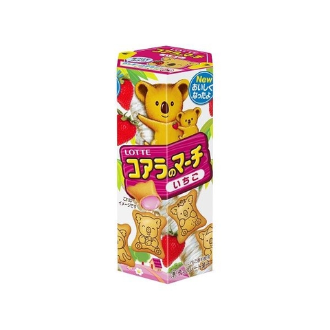 태국 롯데 코알라 마치 딸기 41g LOTTE Banh gau koala strawberry