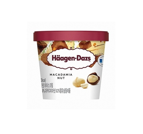 프랑스 하겐다즈 마카다미아넛 미니컵 100ml HAAGEN-DAZS Kem hat macadamia hop mini