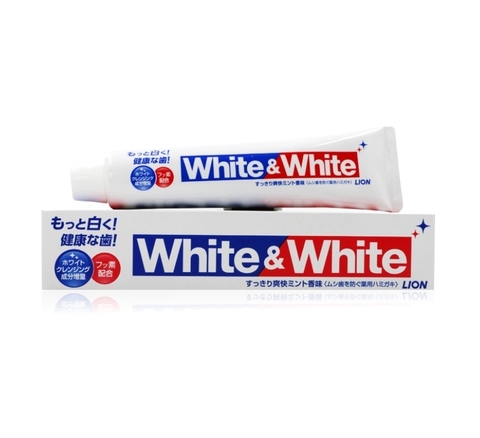 일본 화이트 앤 화이트 치약 150g Kem danh rang White and White