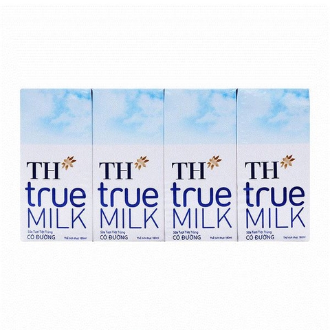 TH우유 설탕 180ml TH TRUEMILK Sua tuoi tiet trung co duong