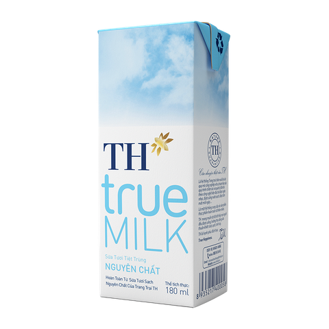 TH우유 무가당 180ml TH TRUEMILK Sua tuoi tiet trung nguyen chat