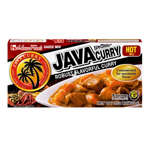 일본 하우스푸드 자바 카레 매운맛 185G House Foods Vien xot ca ri vi cay hieu Java