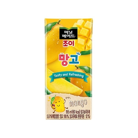 코카콜라 미닛메이드 조이 망고 팩 195ml MINUTE MAID Nuoc xoai