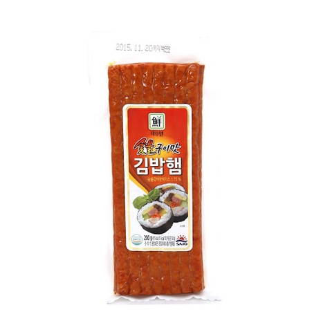 사조 대림 숯불구이 김밥햄 200g SJ Ham cuon kimbap