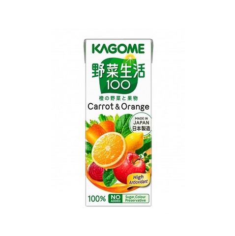 일본 카고메 당근 & 오렌지 주스 200ml KAGOME Nuoc ep rau cu, carot và cam