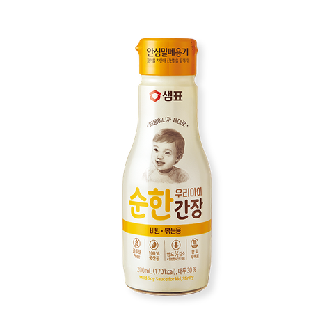 샘표 우리아이 순한간장 비빔볶음용 200ML SEMPIO Nuoc tuong cho tre em (mon tron, xao)